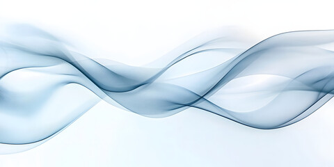 Obraz premium Blue flowing technology art background