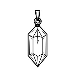 Elegant Crystal Pendant Necklace - Modern Gemstone Jewelry and Fashion Accessory