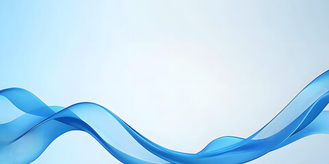Fototapeta premium Blue flowing technology art background