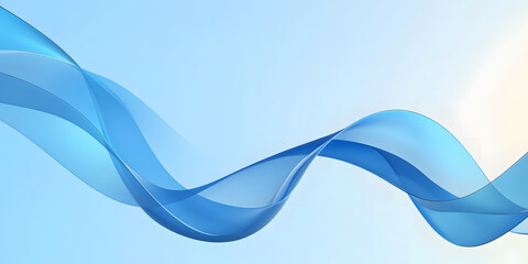 Fototapeta premium Blue flowing technology art background