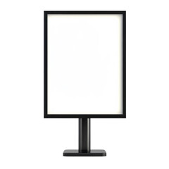 Bright Lightbox Ad Sign on transparent background.