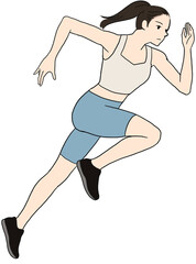 Running, exercise, health, running character, running illustration, running person