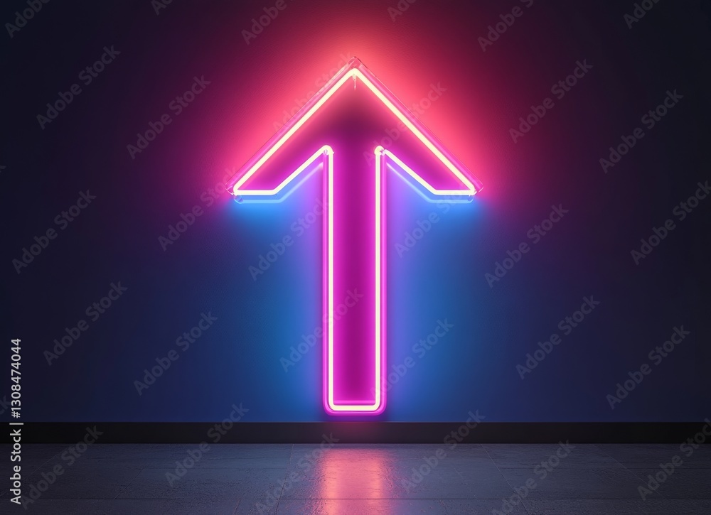 Poster a dynamic double exposure image depicting a shining arrow shooting out of a lightbulb, symbolizing c