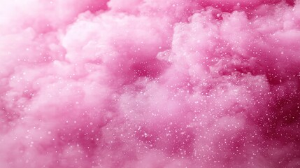 Obraz premium Soft and dreamy pink cloud against a pure white background evoking serenity and calmness
