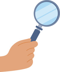 Magnifying glass illustration