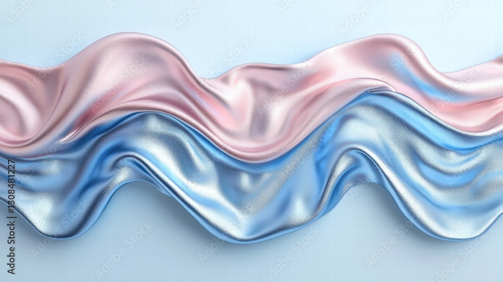 Poster captivating wave of pink and blue blending together to create a striking and dynamic background