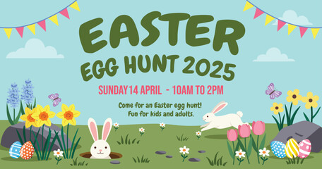 Easter Egg Hunt Invitation Banner