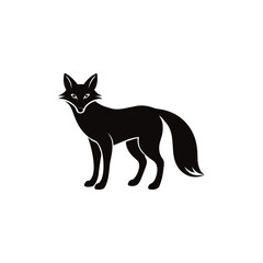 Fox Vector Silhouette Detailed Design