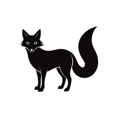 Fox Vector Silhouette Detailed Design