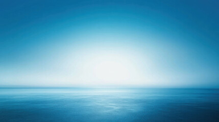 Obraz premium Calm blue ocean under a bright sky