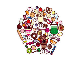 パフェ、スイーツ集合4