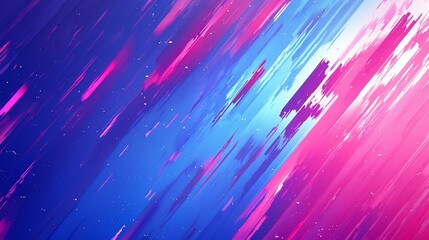 Abstract Diagonal Streaks, Blue Pink Gradient