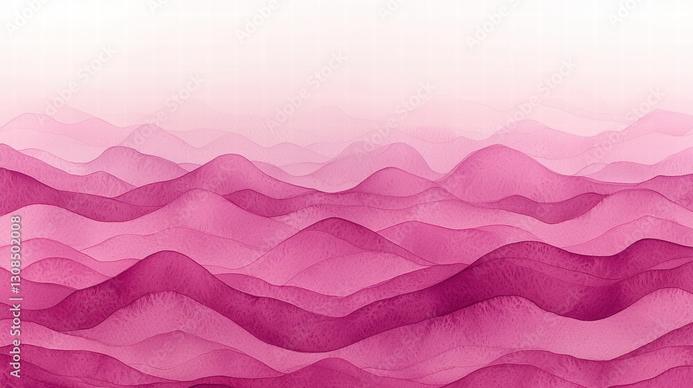 Poster elegant pink wave pattern flowing gracefully creating a soft and inviting aesthetic for design