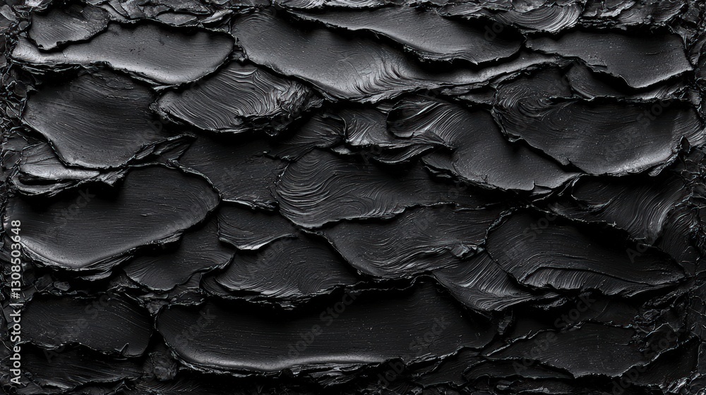 Poster a textured black wall covered with layers of paint creating a unique artistic background for images