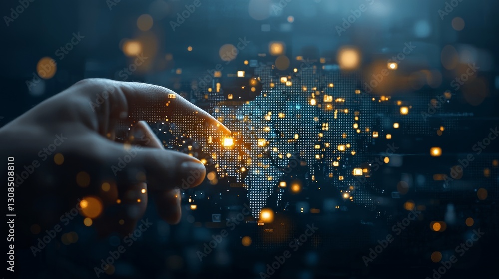 Poster digital innovation unleashed exploring data interaction virtual environment technology futuristic pe