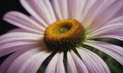 Romantic Lotus Flower with Water Drops on Black Background