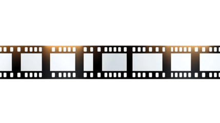 Photo Film on white and Transparent Background. PNG