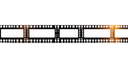 Photo Film on white and Transparent Background. PNG