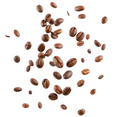 Obraz premium coffee beans background cutout