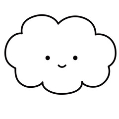 かわいい顔の雲
