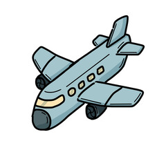 airplane isolated on white