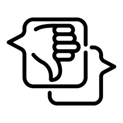 dislike Line Icon