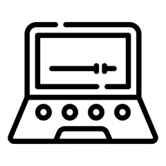 laptop Line Icon