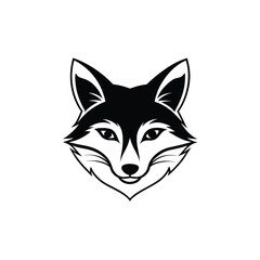 Fototapeta premium Fox Head Silhouette Vector Design Detailed | Fox Head Vector