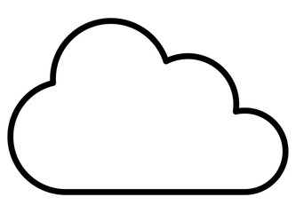 雲アイコンのイラスト