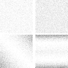 Noise gradient vector texture. Dotwork gradient pattern background. Black noise stipple dots. Sand grain effect. Abstract noise dotwork pattern. Gradient circles. Stochastic dotted grunge banner