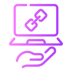 link Line Gradient Icon
