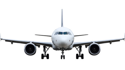 Obraz premium Modern passenger airplane isolated on transparent background