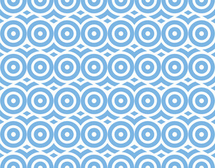 Abstract geometric pattern with stripes, lines. Seamless vector background. White and blue ornament. Simple lattice graphic design