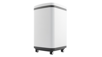 Portable air conditioner with transparent background, providing cooling comfort