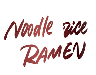 Noodle rice ramen