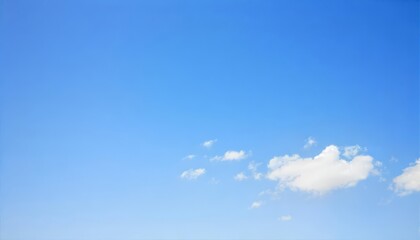 Bright Blue Sky with Clouds Natural Background for Design Elements