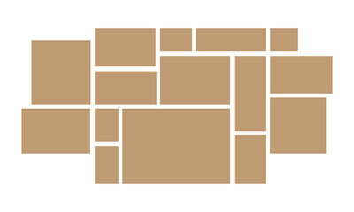 Moodboard layout collection. Mosaic pictures. Set of Photo collage frames template. 