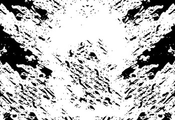 Naklejka premium Black and white paints texture background brushes