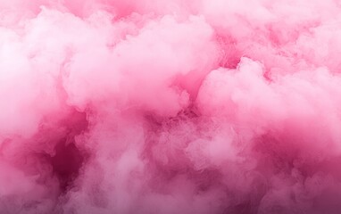 Fototapeta premium Pink clouds create a dreamy atmosphere at sunset, enhancing the beauty of the landscape and evoking a sense of tranquility
