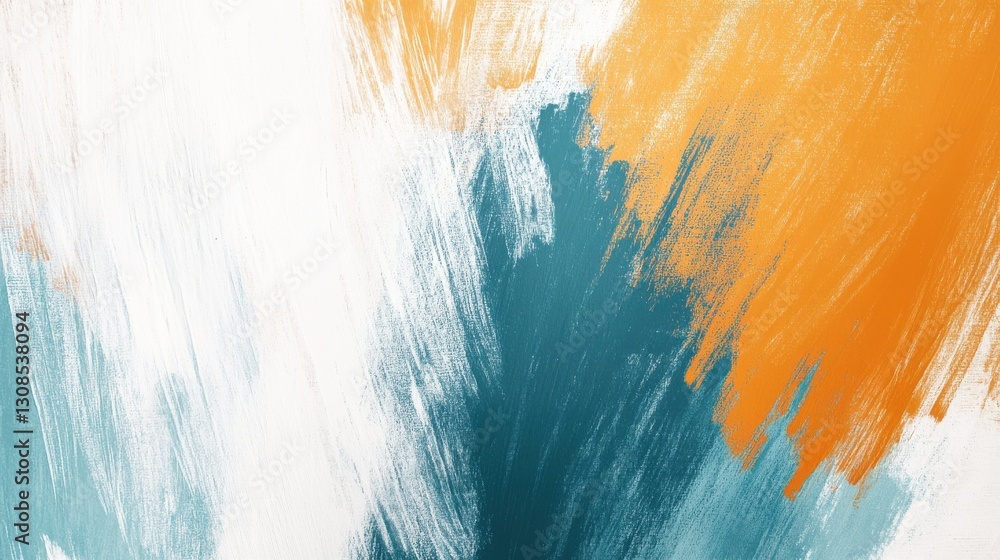 Aufkleber Soft pencil strokes create a dynamic composition with vibrant colors in an artistic display on canvas