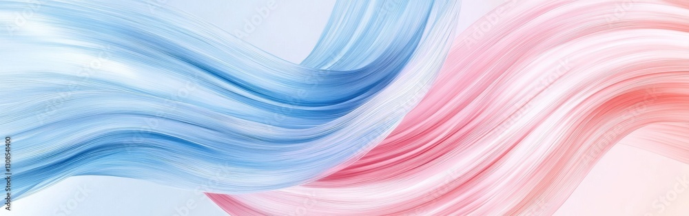 Fototapete curving pencil strokes in soft colors create a minimalist abstract background design