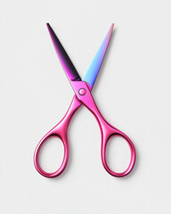 Colorful Scissors Isolated on  White Background

