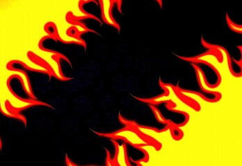 Fiery texture brush background abstraction