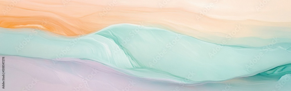 Poster Ethereal abstract artwork showcasing soft colors and flowing textures for a serene atmosphere