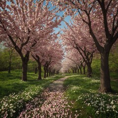 Fototapeta premium cherry tree in spring