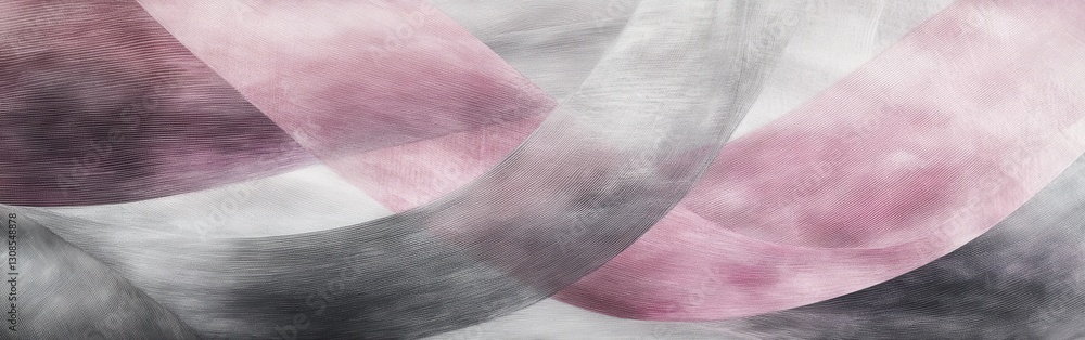Poster Abstract pencil strokes create a soft gradient of muted pink hues blending harmoniously across a textured surface