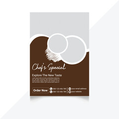Delicious food menu template, food menu design