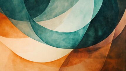 Abstract pencil strokes backdrop showcasing fluid shapes and warm colors creating a harmonious visual experience