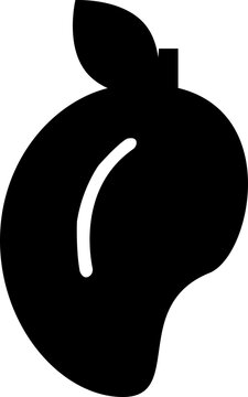 recommend clip art: a mango fruit silhouette vector illustration, fruit, juice