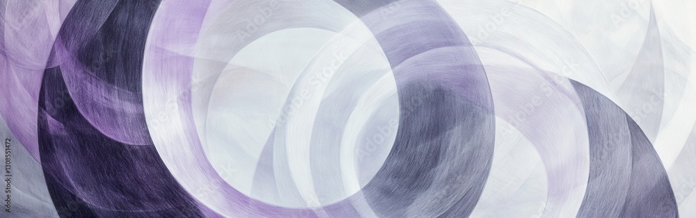Aufkleber intricate circular pencil strokes create a mesmerizing abstract design showcasing shades of purple a